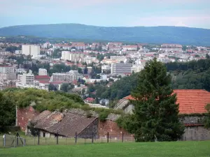 Besançon - From the Vauban citadel, view of houses and buildings of the city