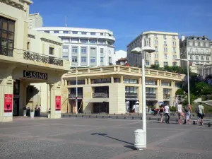 Biarritz - Gevels van het resort, waaronder het Casino