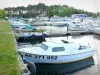 Biscarrosse and Parentis lake - Port of Parentis-en-Born and moored boats