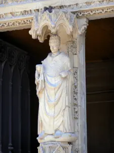Bordeaux - Pfeiler des Nordportals der Kathedrale Saint-André