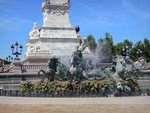 Bordeaux - Brunnen des Denkmals der Girondisten, Platz Quinconces