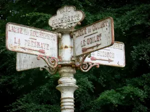 Bosque de Perseigne - Publicar cruce con señales - Ronda de Rocherets