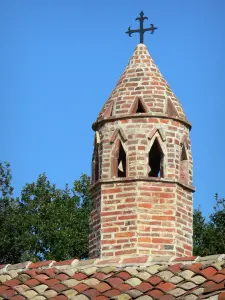 Bresse savoiarda - Saracen fuoco di Grange Nail (Bresse fattoria) a Saint-Cyr-sur-Menthon