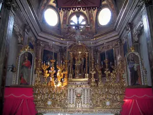 La Brigue - Innere der Stiftskirche Saint-Martin