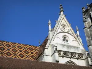 Brou Royal Monastery - Brou Church with its roof of polychrome glazed tile