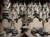 Brou Royal Monastery - Inside the Brou church: carvings of the wooden stalls (oak) 