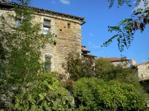 Bruniquel - Huizen van het middeleeuwse dorp