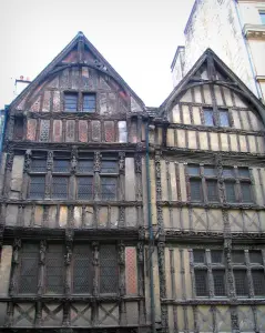 Caen - Old timber-framed houses in the Saint-Pierre street