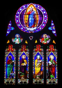 Cahors - Vetrate della chiesa di San Bartolomeo, in Quercy