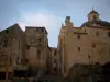 Calvi - Saint-Jean-Baptiste cathedral and houses of the citadel