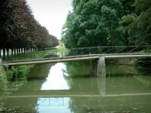 Canale del Berry - Ponte sul fiume e alberi
