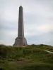 Cap Blanc-Nez - Monument commémoratif, herbage et fleurs sauvages (Parc Naturel Régional des Caps et Marais d'Opale)