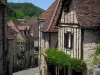 Carennac - Case Street e la pietra del villaggio in Quercy
