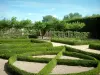 Castello d'Ainay-le-Vieil - Certosa di Montreuils: giardino con aiuole e alberi