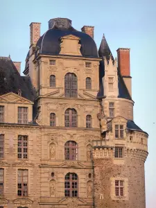 Castello di Brissac - Facciata del Castello, in Brissac-Quincé