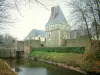 Castello di Goulaine - Castle, fossato e gli alberi