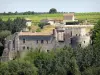 Castello di Guilleragues - Vista del castello medievale fiancheggiata da torri merlate