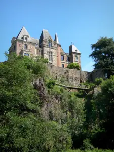 Castello di Mesnil-Glaise - Castello che domina la valle del Orne, e gli alberi sulla città di Batilly