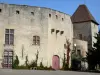 Castello della Roche - Facciata del castello, la città di Chaptuzat