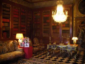 Castello di Vaux-le-Vicomte - All'interno della biblioteca del castello