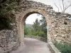 Castelnou - Puerta que conduce al castillo