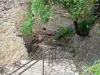 Castelnou - Ruelle pavée en escalier