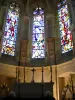 Castillo de Chenonceau - Dentro de la capilla y vidrieras