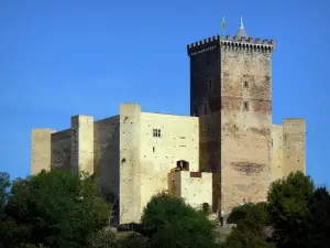 Castillo de Mauvezin - Fortaleza medieval y su vivienda torre cuadrada de un museo histórico y popular, en Baronnies