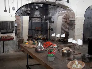 Castillo de Valençay - Dentro de la cocina del castillo