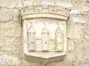 Castillonnès - Bastide town: coat of arms (heraldry) of Castillonnès