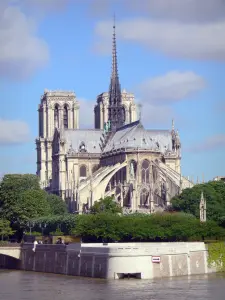 Catedral Notre-Dame de Paris - Vista del ábside de la catedral y el Sena
