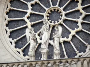 Catedral Notre-Dame de Paris - Rosadas grandes de la fachada oeste