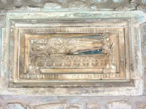 Cathédrale et cloître d'Elne - Galerie du cloître : détail sculpté