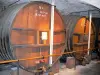 Caves de la Chartreuse cellar - Barrels of the Carthusian monks Liqueur (in the town of Voiron)