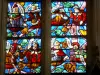 Ceffonds - Binnen in de kerk van Saint-Remi: Detail van gebrandschilderd glas uit de boom van Jesse - de zestiende eeuw