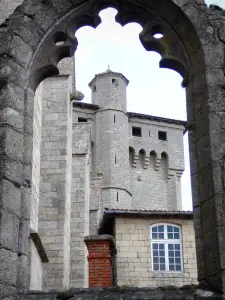 La Chaise-Dieu Abbey - View of the Clémentine tower which has become the sacristy of the church