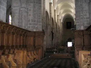 Chambon-sur-Voueize - Inside of the Sainte-Valérie abbey church