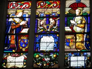 Champigny-sur-Veude - Stained glass windows of the Sainte-Chapelle