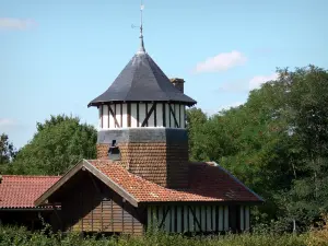 Meer van le Der-Chantecoq - Museum Pays du Der, in Sainte-Marie-du-Lac-Nuisement: houten duiventil