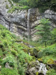 Chapeau de Gendarme waterfall - Chapeau de Gendarme waterfall (gendarme hat), in the Upper Jura Regional Nature Park