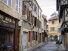 Charlieu - Street of the old town lined with houses