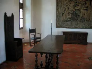 Château d'Amboise - Intérieur du château royal : salle des tambourineurs