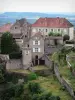 Château-Chalon - Jardins et maisons du village