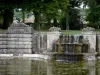 Château de Chamarande - Departmental Domain of Chamarande: stepped cascade (buffet d'eau) in the park of the château