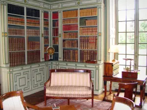 Château de Cheverny - Intérieur du château : bibliothèque