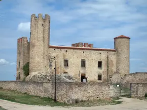 Château d'Essalois - Façade du château ; dans les gorges de la Loire, à Chambles