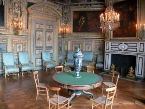 Château de Fontainebleau - Intérieur du palais de Fontainebleau : Grands Appartements (appartements royaux) : salon Louis XIII