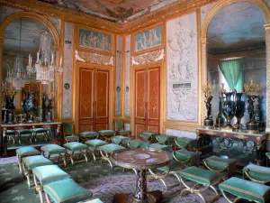 Château de Fontainebleau - Intérieur du palais de Fontainebleau : Grands Appartements : salon des jeux de la Reine