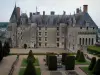 Château de Langeais - Renaissance facade of the fortress the garden