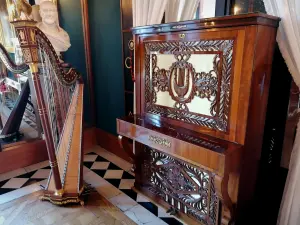 Château de Malmaison - Intérieur du château, musée : instruments de musique